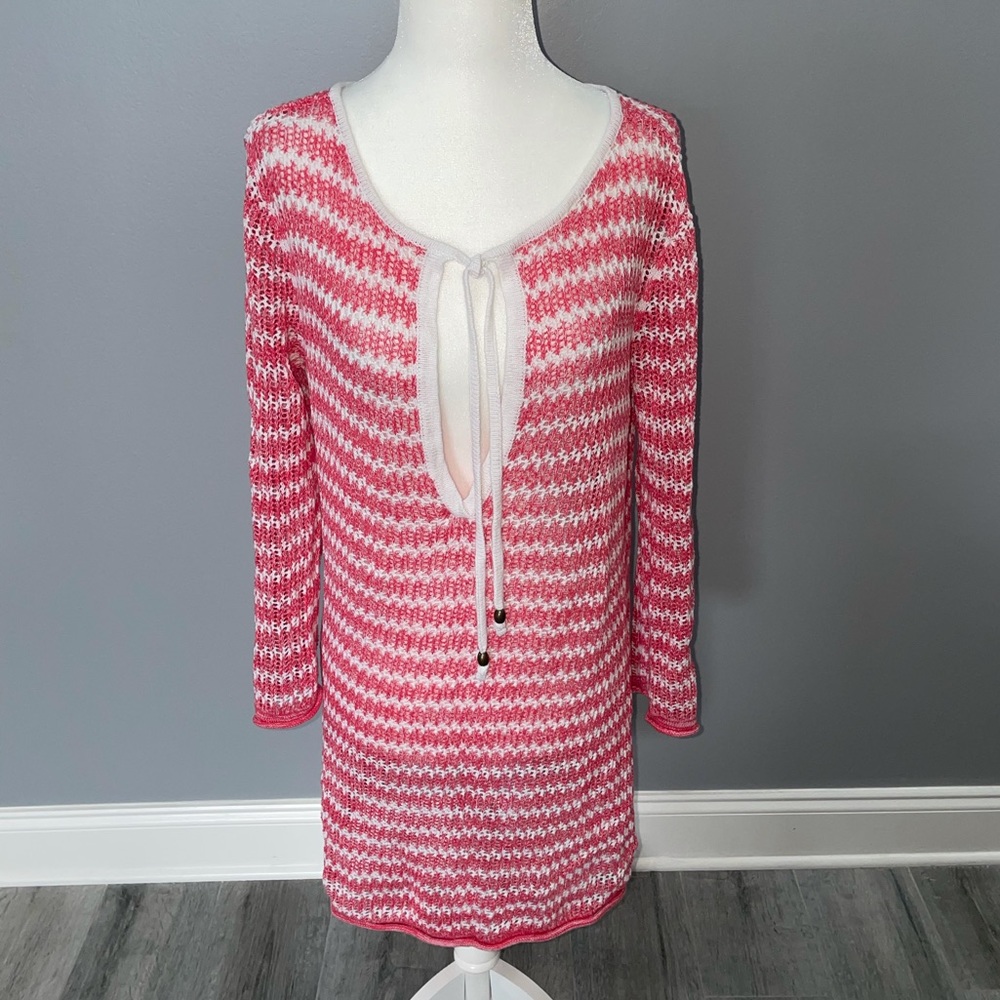 TOMMY BAHAMA Crochet Cover up Tunic Size S